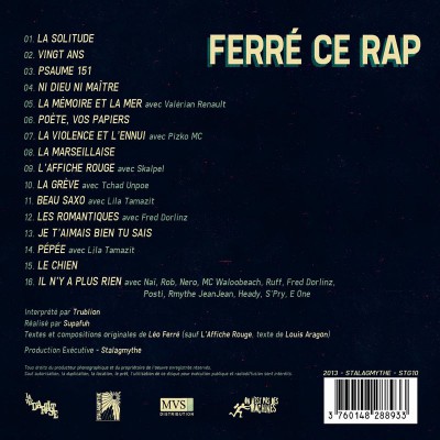 LA VIE D'ARTISTE  "FERRÉ CE RAP"