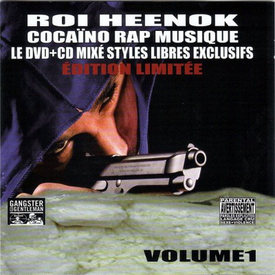 ROI HEENOK  "COCAINO RAP MUSIC " INCLUS DVD BONUS