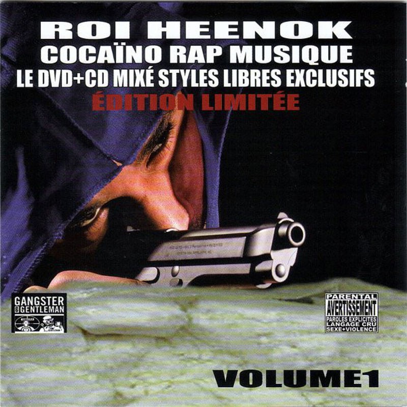 ROI HEENOK  "COCAINO RAP MUSIC " INCLUS DVD BONUS