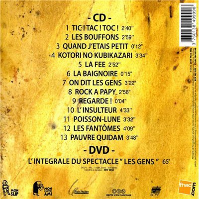 LA COTERIE  "LES GENS" (CD +DVD)