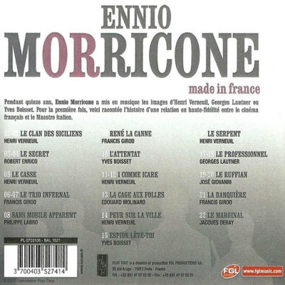 ENNIO MORRICONE  "MADE IN FRANCE"