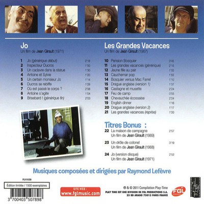 RAYMOND LEFÈVRE  "JO / LES GRANDES VACANCES"