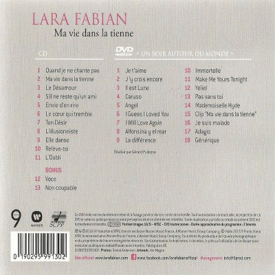 LARA FABIAN  "MA VIE DANS LA TIENNE" EDITION COLLECTOR CD+DVD