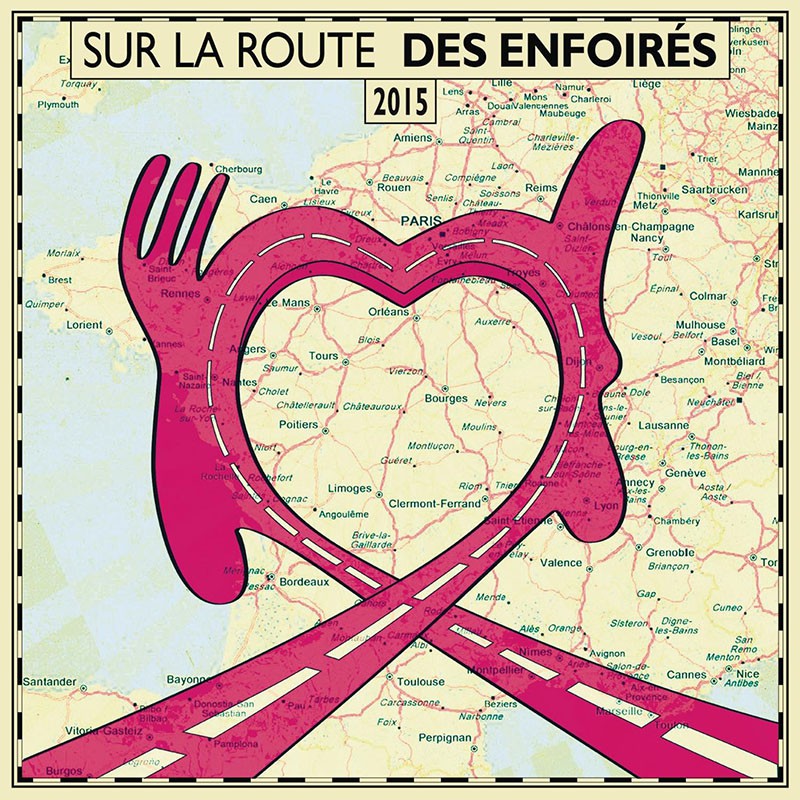 LES ENFOIRÉS 2015  "SUR LA ROUTE DES ENFOIRÉS"