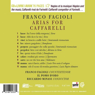 FRANCO FAGIOLI  "ARIAS FOR CAFFARELLI"