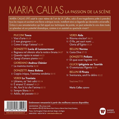 MARIA CALLAS  "LA PASSION DE LA SCÈNE"